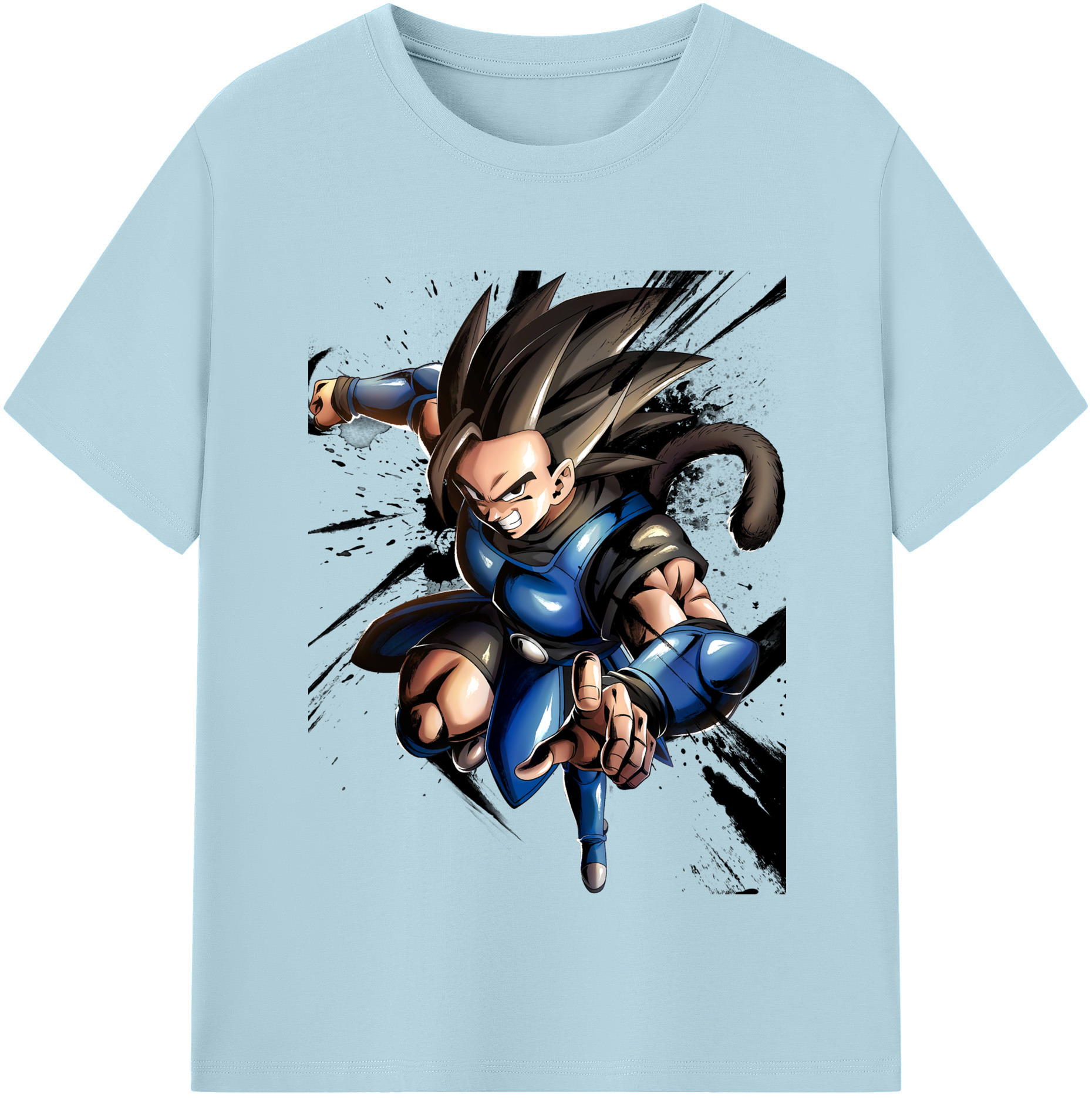 （画像用） ドラゴンボール ベジータ四世（Bejīta Yonsei）DRAGON BALL Vegeta IV 綿100％半袖Tシャツ（フロントプリント）